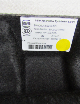 chapeleira (prateleira) SEAT IBIZA ano 2010  a 2015